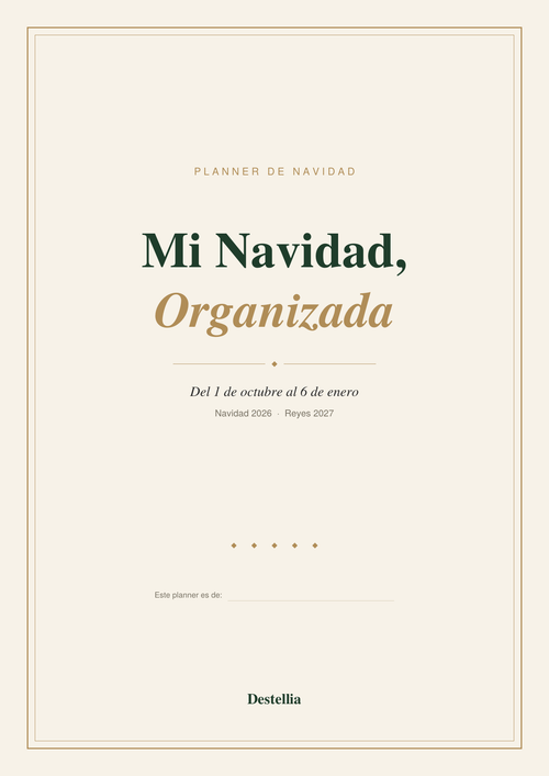 Mi Navidad, Organizada · Planner de Navidad 2026 (PDF imprimible)